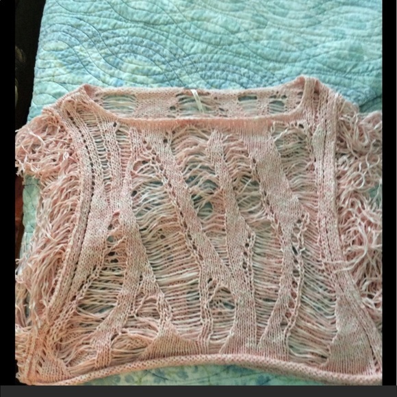 Free People Tops - Free People Boho Sweater Fringe Top